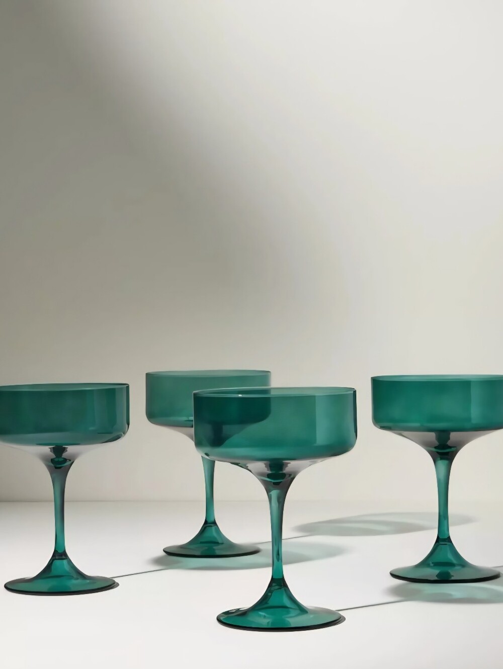 Anthropologie, Morgan Coupe Glasses, Set of 4